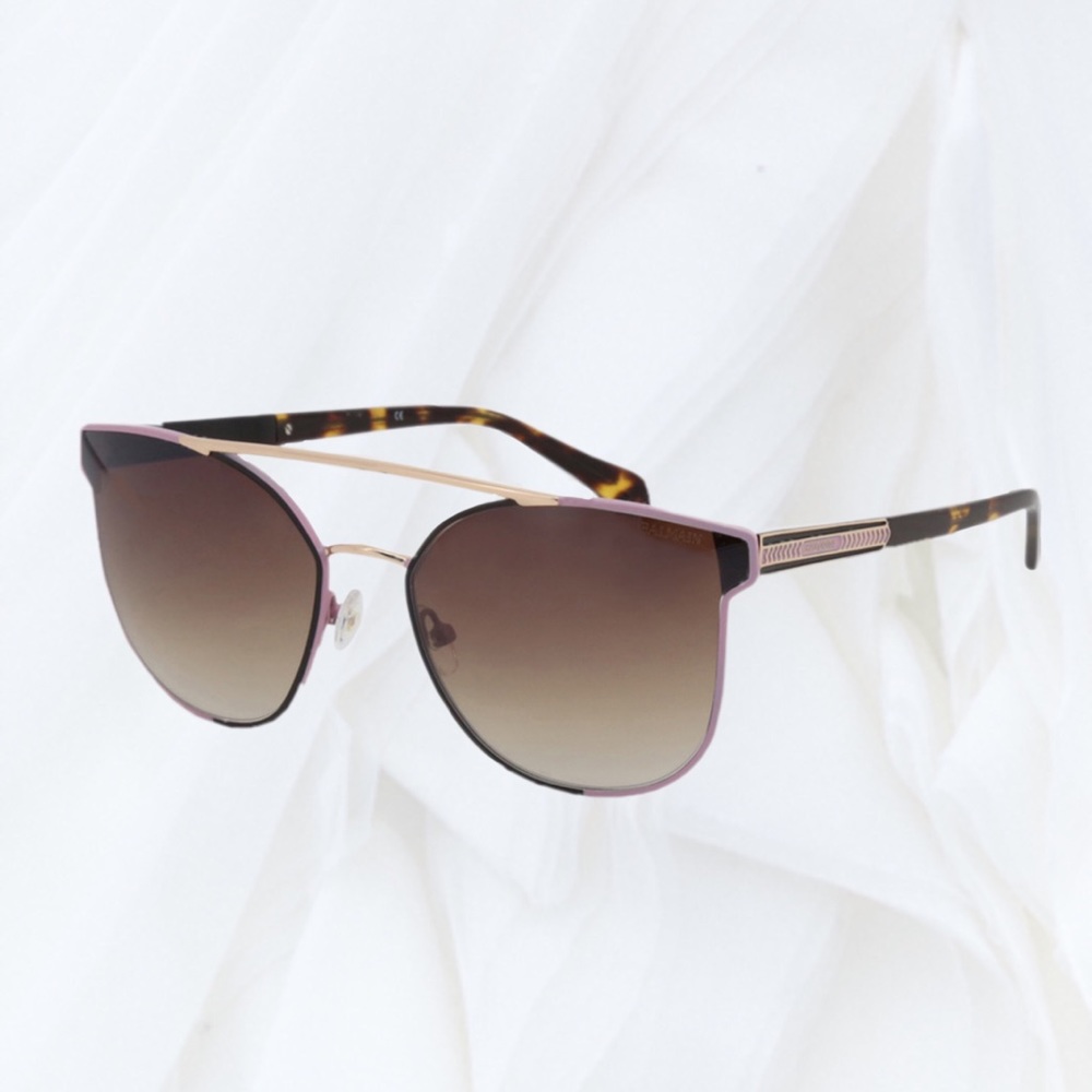 NEW! Balmain Double Bridge Aviator Sunglasses in Lilac